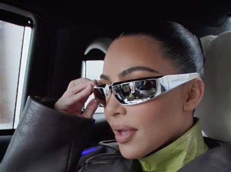 kim kardashian shield quilting chanel sunglasses